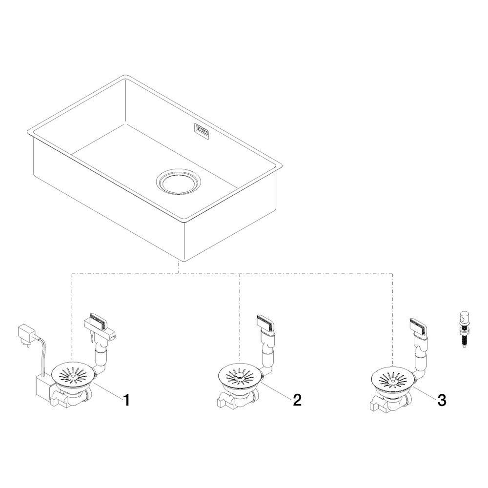 Dornbracht Einzelbecken Serienneutral 38650003 Edelstahl poliert... DORNBRACHT-38650003-85 4029011783609 (Abb. 3)