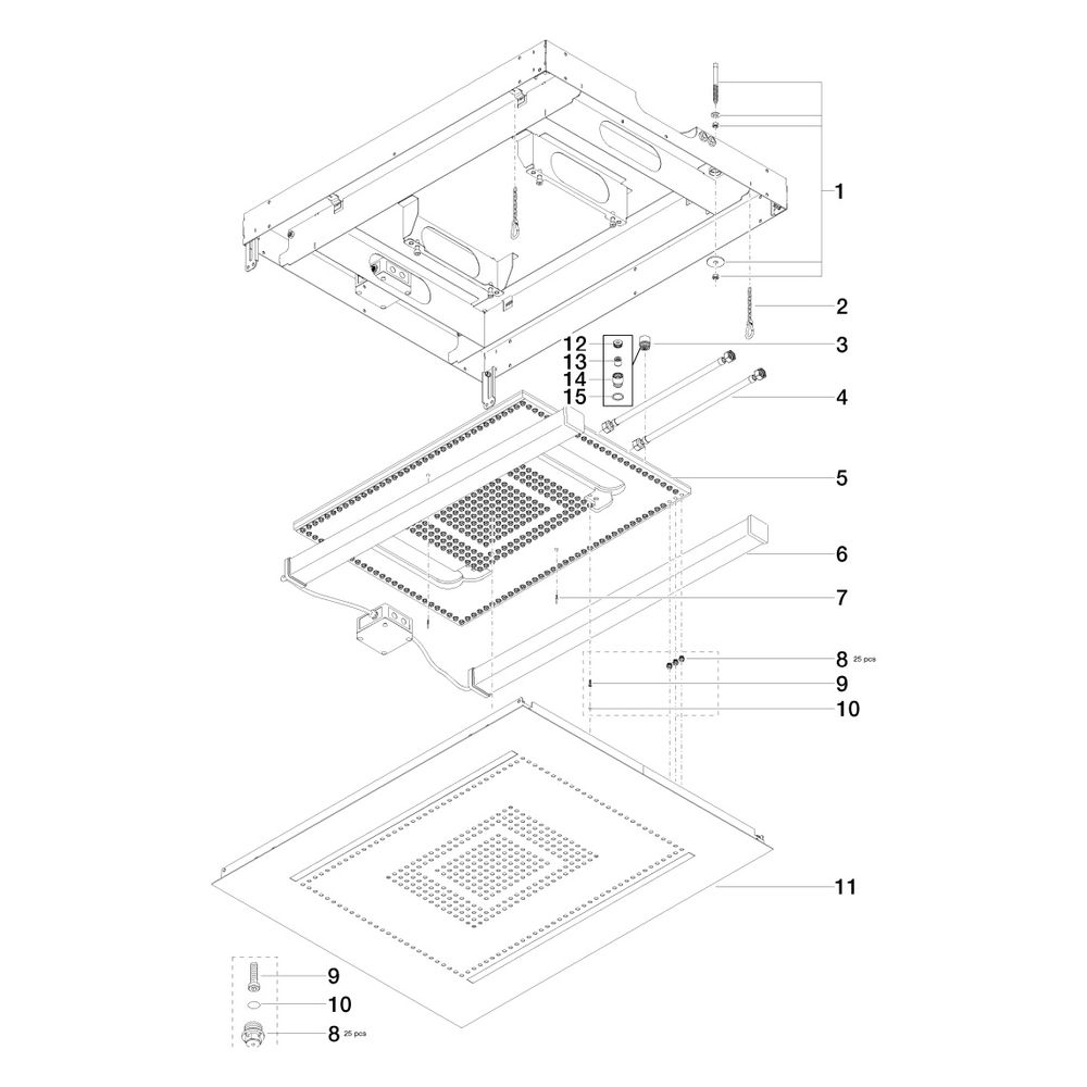 Dornbracht Regenpaneel für Deckeneinbau Serienneutral 41100979 Edelstahl polier... DORNBRACHT-41100979-85 4029011428333 (Abb. 5)