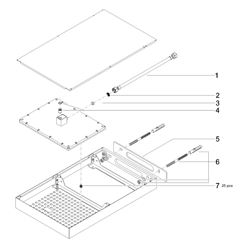 Dornbracht Regenbrause Just Rain mit Wandanbindung 33,8l/min, Edelstahl poliert... DORNBRACHT-41550979-85 4029011599279 (Abb. 5)