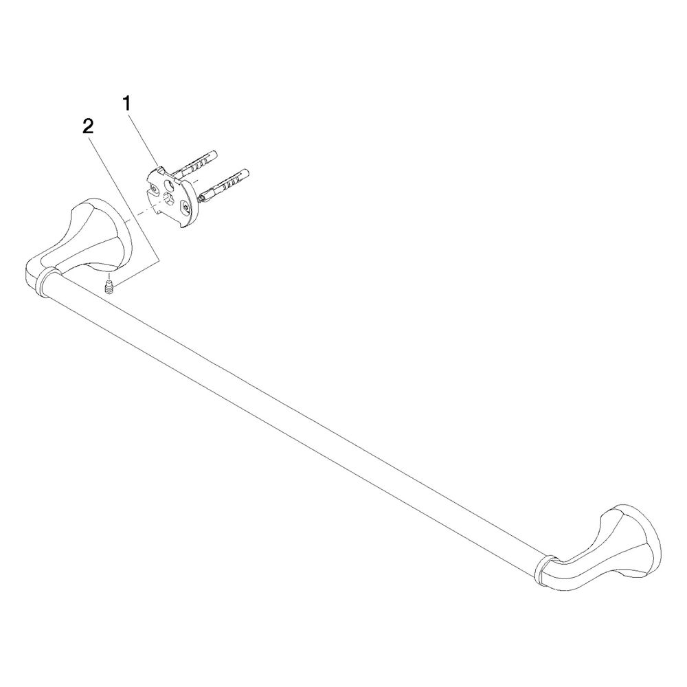Dornbracht Badetuchhalter Madison Stichmaß 600mm, Chrom... DORNBRACHT-83060361-00 4029011718922 (Abb. 5)
