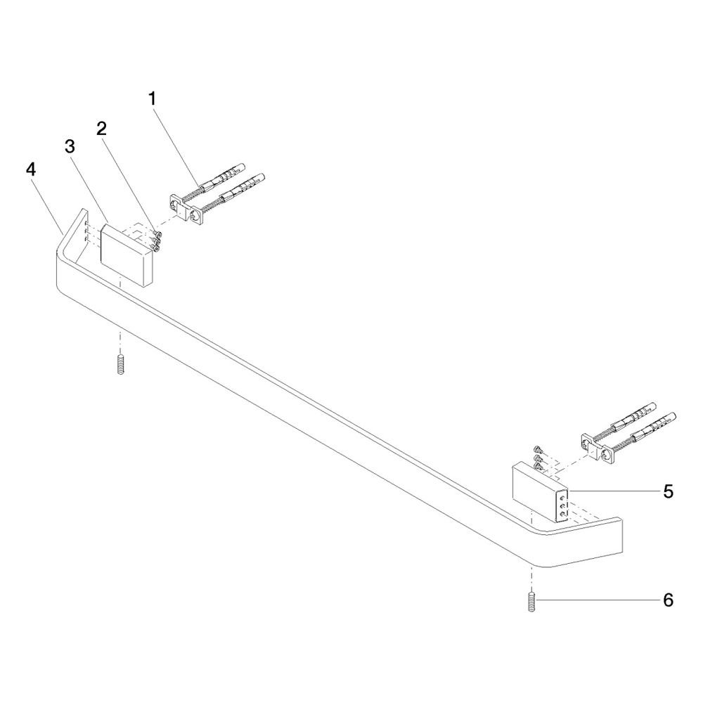 Dornbracht Badetuchhalter CL.1 Stichmaß 599mm, Chrom... DORNBRACHT-83060705-00 4029011699474 (Abb. 5)
