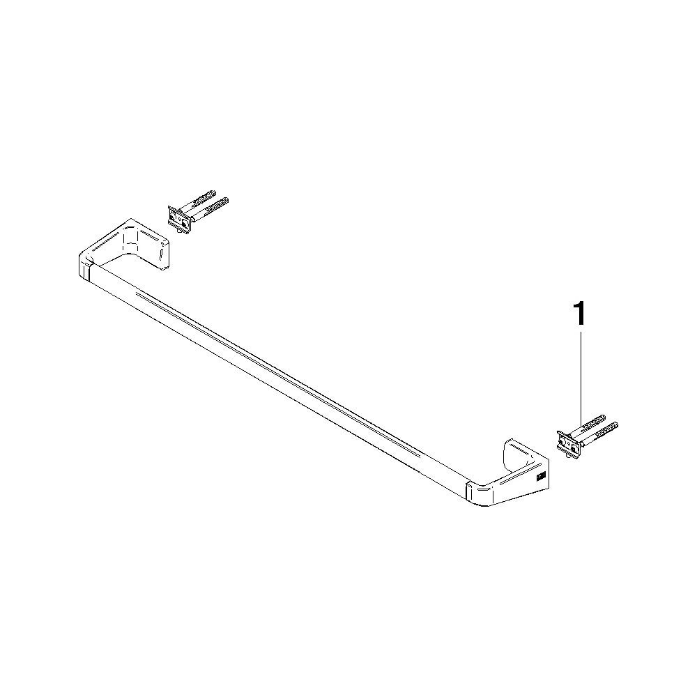 Dornbracht Badetuchhalter Stichmaß 558mm Breite 600mm, Light Gold gebürstet PVD... DORNBRACHT-83060976-27 4099477273235 (Abb. 5)