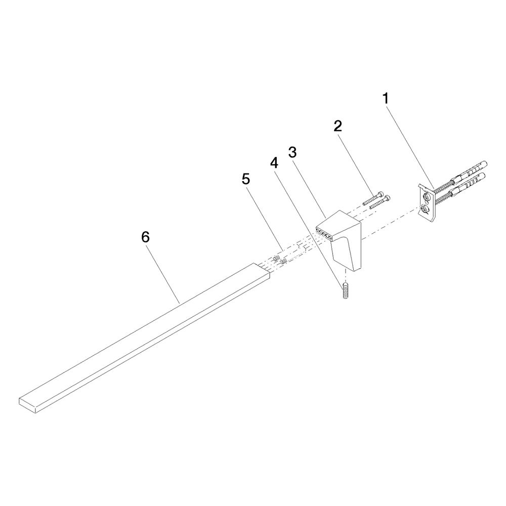 Dornbracht Handtuchhalter CL.1 1-teilig starr Ausladung 400mm, Platin gebürstet... DORNBRACHT-83211705-06 4029011702969 (Abb. 5)