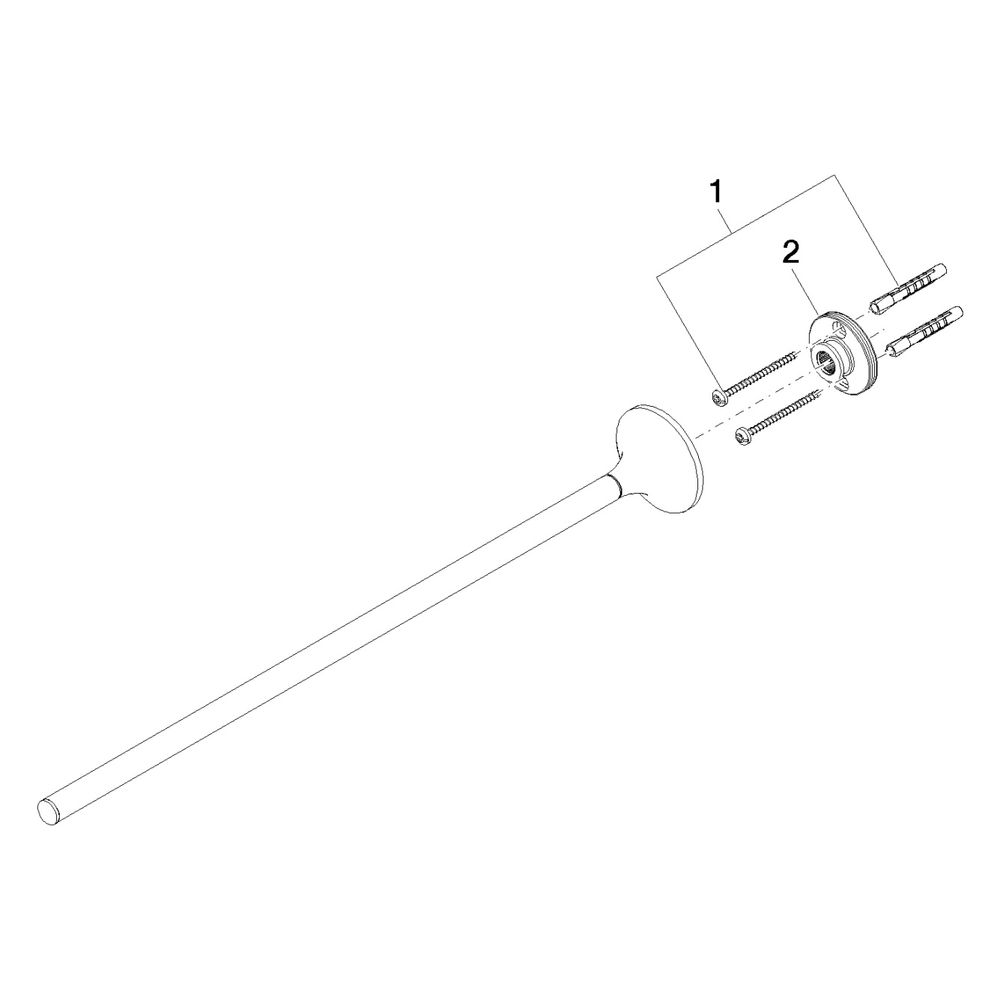 Dornbracht Handtuchhalter Vaia 1-teilig starr, Ausladung 452mm, Messing gebürst... DORNBRACHT-83211809-28 4029011901386 (Abb. 5)
