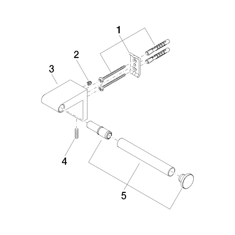 Dornbracht IMO Papierrollenhalter ohne Deckel 83500670 chrom... DORNBRACHT-83500670-00 4029011564253 (Abb. 5)