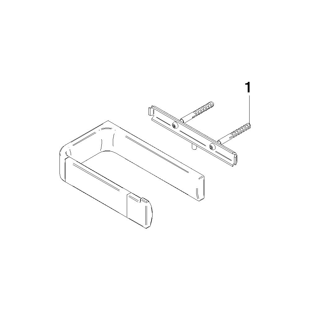 Dornbracht Papierrollenhalter 155x37x89mm Stichmaß 61mm, Chrom gebürstet... DORNBRACHT-83500976-93 4099477273860 (Abb. 5)