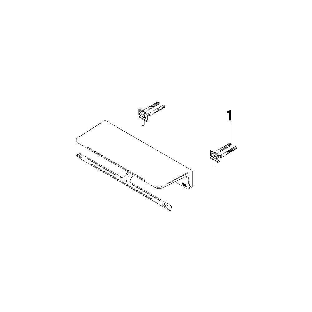 Dornbracht Papierrollenhalter 285x73x103mm Stichmaß 230mm, Dark Chrome... DORNBRACHT-83525976-19 4099477273938 (Abb. 5)