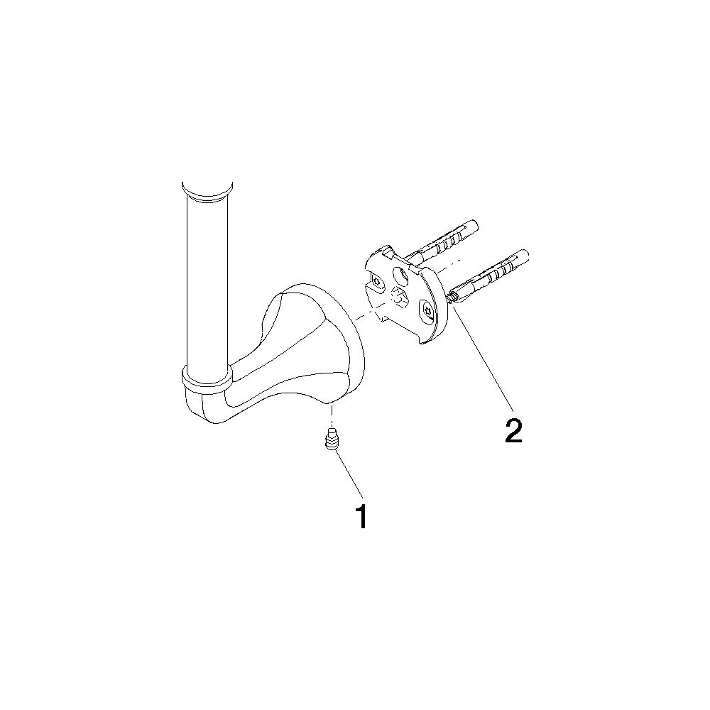Dornbracht Reserve-Papierrollenhalter Madison, Platin gebürstet... DORNBRACHT-83590361-06 4029011719448 (Abb. 5)