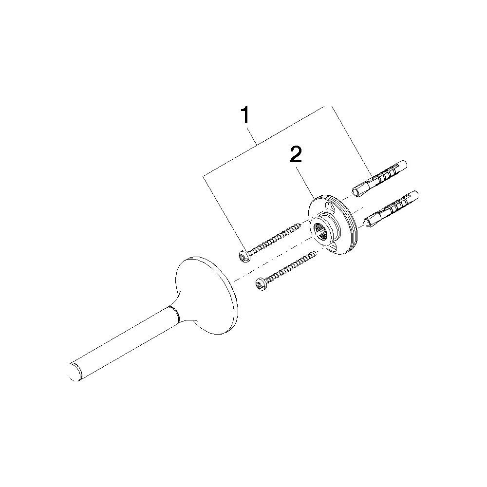 Dornbracht Reserve-Papierrollenhalter Vaia, Ausladung 139mm, Platin gebürstet... DORNBRACHT-83590809-06 4029011737916 (Abb. 5)