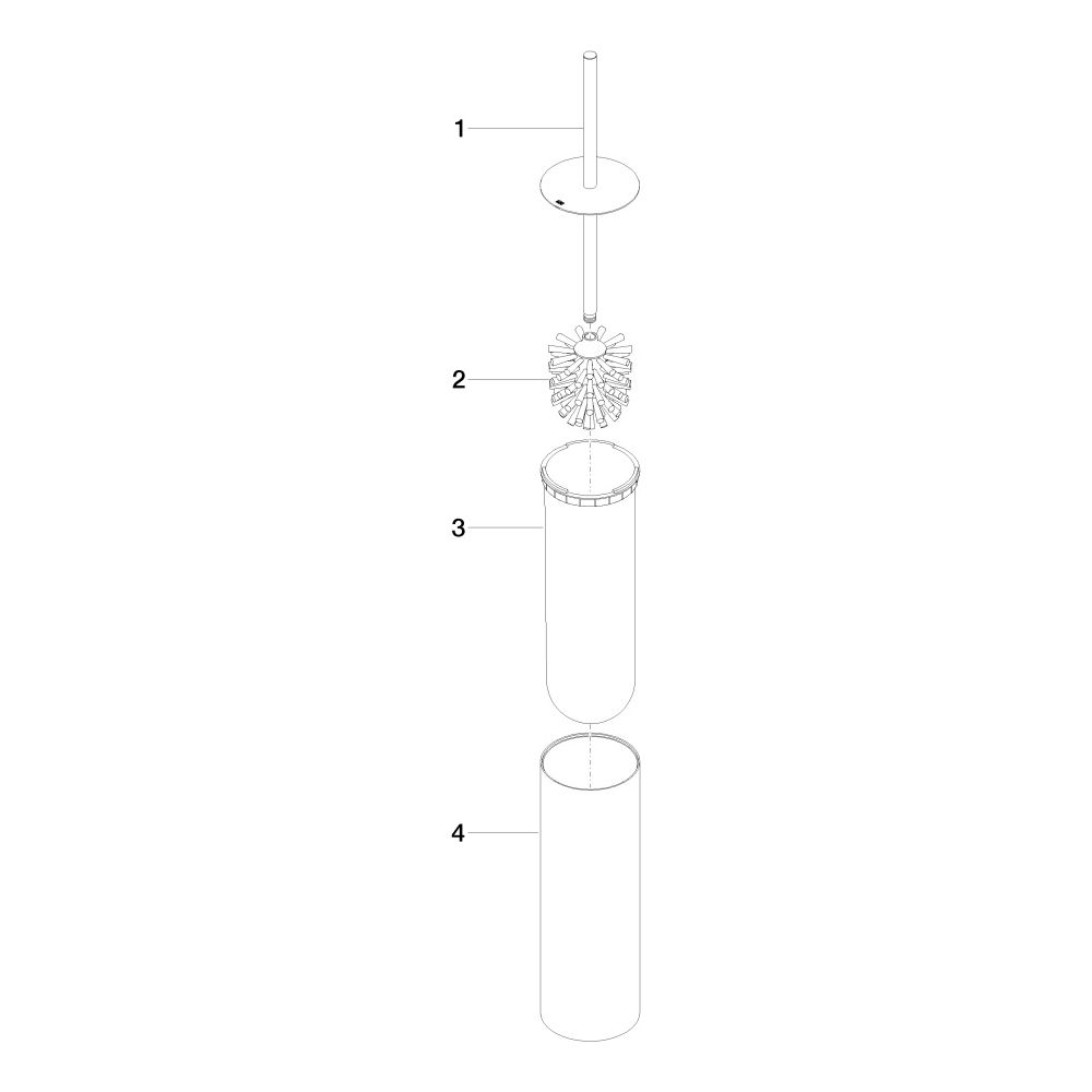 Dornbracht Toiletten-Bürstengarnitur Standmodell Meta 100x456mm, Chrom... DORNBRACHT-84910979-00 4029011422140 (Abb. 5)