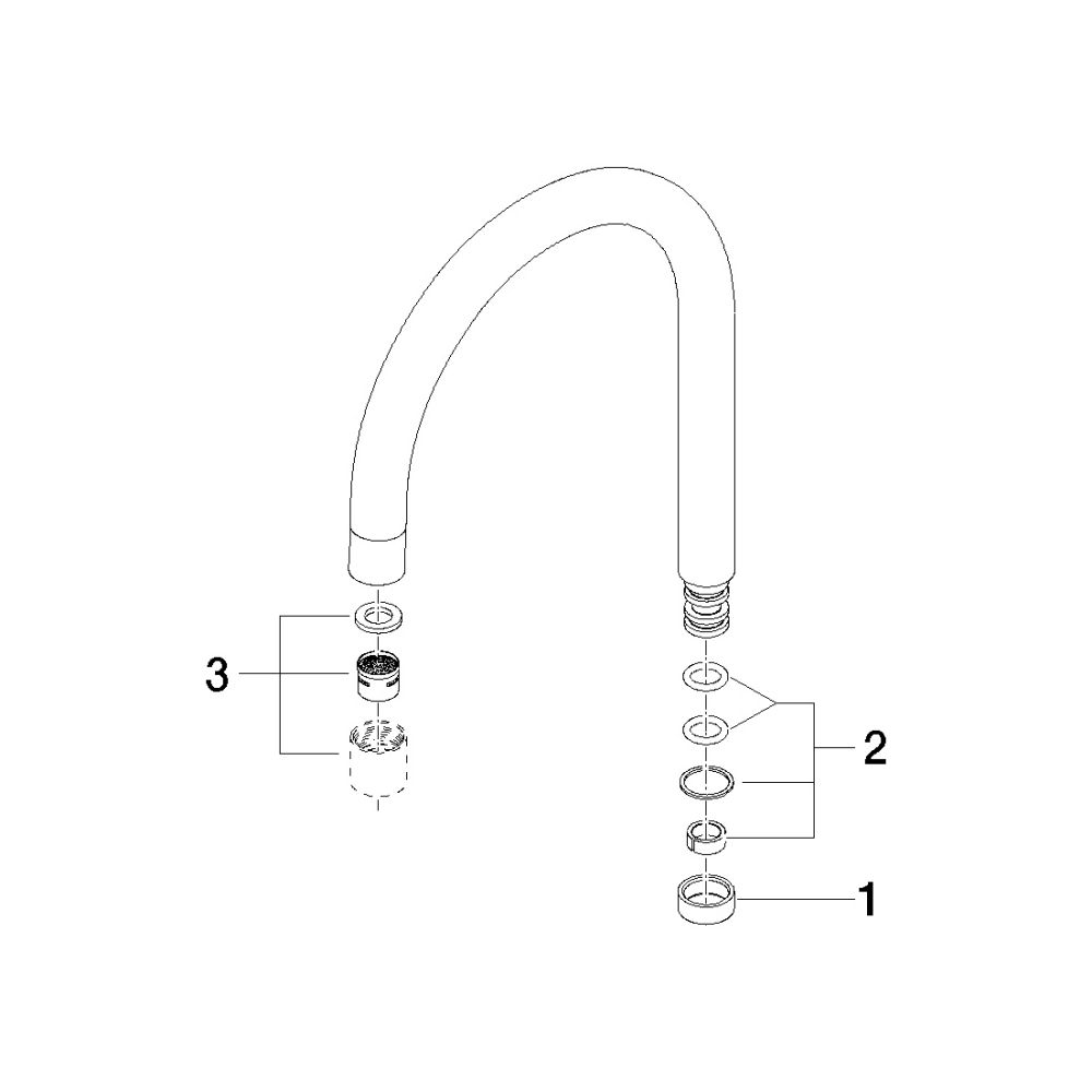 Dornbracht Auslauf, 165mm, Chrom, 90282206600-00... DORNBRACHT-90282206600-00 4029011399718 (Abb. 3)