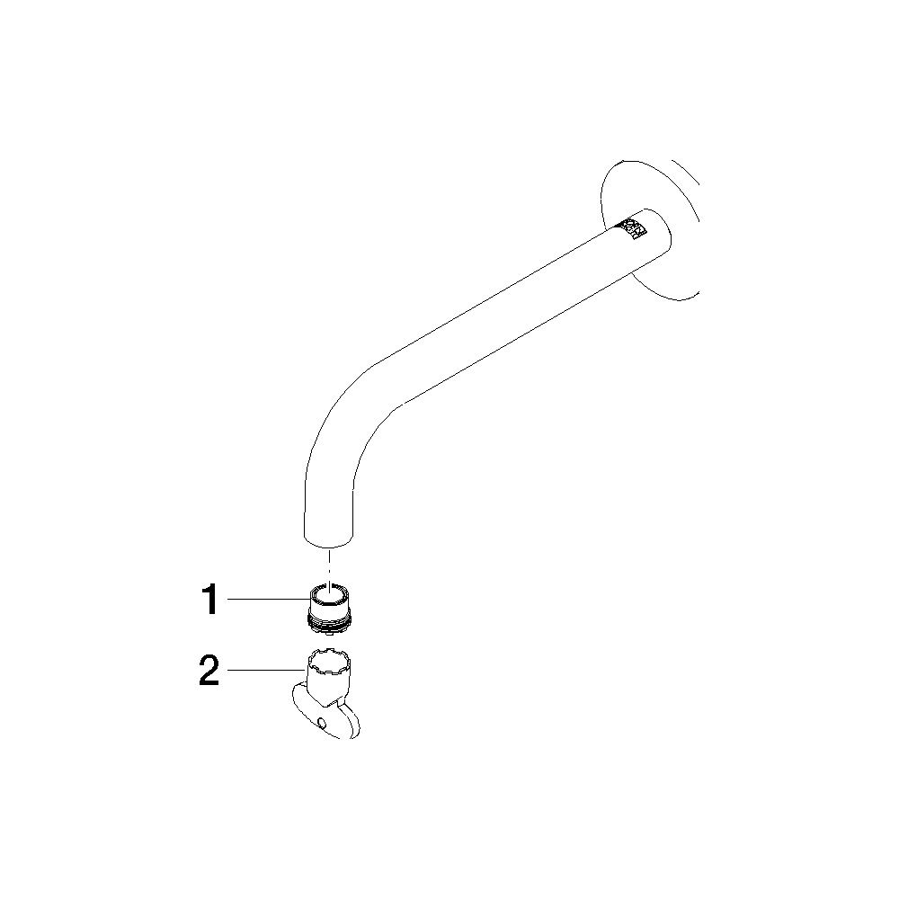 Dornbracht Auslauf für Waschtisch Wand, 190mm, 5,7l/min, Chrom, 90282235100-... DORNBRACHT-90282235100-00 4029011866906 (Abb. 3)