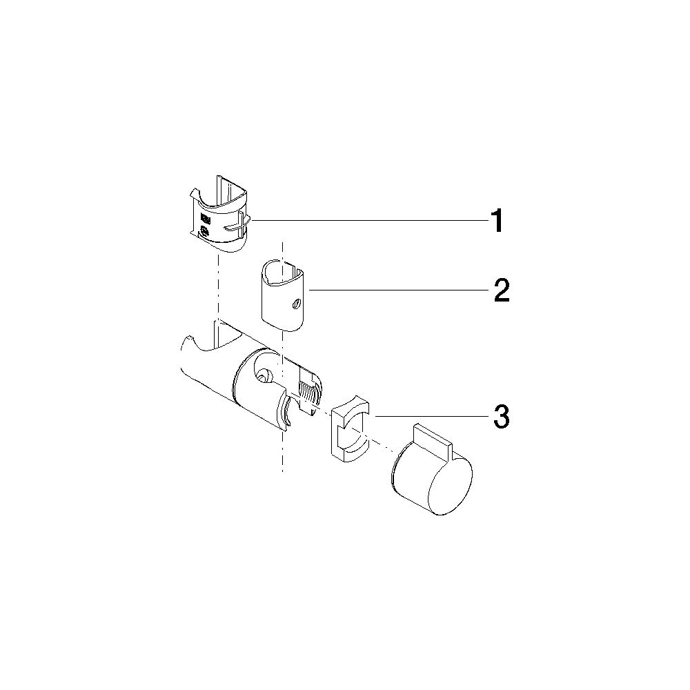 Dornbracht Schieber für Brausegarnituren, 18mm, Chrom, 90301250002-00... DORNBRACHT-90301250002-00 4099477080406 (Abb. 3)