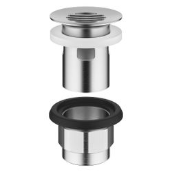 Dornbracht Siebventil für Becken mit Überlauf G 1 1/4", Chrom gebürstet... DORNBRACHT-10105970-93 4029011943201 (Abb. 1)