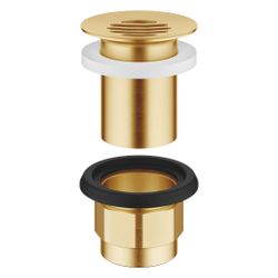 Dornbracht Siebventil für Becken ohne Überlauf G 1 1/4", Gold gebürstet PVD... DORNBRACHT-10110970-37 4099477431567 (Abb. 1)