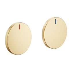 Dornbracht Griffeinsatz CYO rot und blau Set, Messing gebürstet 23kt Gold... DORNBRACHT-11284811-28 4029011934476 (Abb. 1)