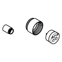 Dornbracht Verlängerung 25mm für Unterputz-Einhandbatterie Brause und Wanne 36 0... DORNBRACHT-1219097090 4029011647970 (Abb. 1)