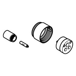 Dornbracht Verlängerung 25mm für Unterputz-Einhandbatterie Brause und Wanne 36 1... DORNBRACHT-1219197090 4029011647987 (Abb. 1)