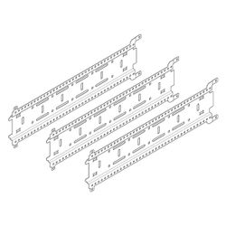Dornbracht Montageschiene Symetrics xGRID 555x135x12mm, 3 Stück... DORNBRACHT-1238097090 4099477015408 (Abb. 1)