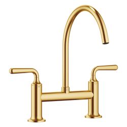 Dornbracht Zweiloch-Brückenbatterie Vaia für Spül-/Profibrause Ausladung 241mm,... DORNBRACHT-19815809-28 4099477166483 (Abb. 1)