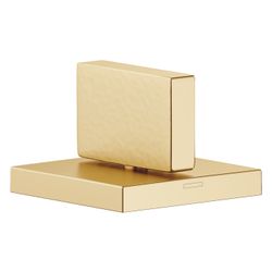 Dornbracht Seitenventil Mem, eckig, linksschließend, warm, Hammerschlag Struktu... DORNBRACHT-20004783-28 4099477019802 (Abb. 1)