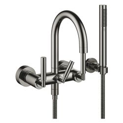 Dornbracht Wannenbatterie Tara für Wandmontage mit Schlauchbrausegarnitur, 240m... DORNBRACHT-25133882-19 4029011996757 (Abb. 1)