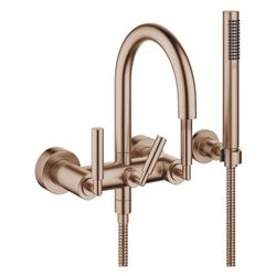 Dornbracht Wannenbatterie Tara für Wandmontage mit Schlauchbrausegarnitur, 240m... DORNBRACHT-25133882-42 4099477247908 (Abb. 1)