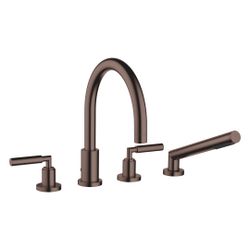Dornbracht Wannen-Vierlochbatterie Tara für Wannenrandmontage, Ausladung 220mm,... DORNBRACHT-27512882-43 4099477463896 (Abb. 1)