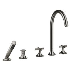 Dornbracht Wannen-Fünflochbatterie Vaia für Wannenr. mit Umstellung, 220mm, 21,... DORNBRACHT-27522809-19 4099477073835 (Abb. 1)