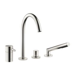 Dornbracht Wannen-Vierlochbatterie Meta für Wannenrandmontage, Ausladung 221mm,... DORNBRACHT-27632661-06 4029011762000 (Abb. 1)