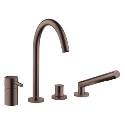 Dornbracht Wannen-Vierlochbatterie Meta für Wannenrandmontage, Ausladung 221mm,... DORNBRACHT-27632661-43 4099477463971 (Abb. 1)