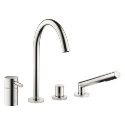 Dornbracht Wannen-Vierlochbatterie Meta für Wannenrandmontage, Ausladung 221mm,... DORNBRACHT-27632661-93 4029011944093 (Abb. 1)