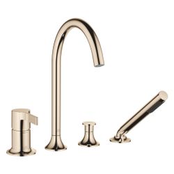 Dornbracht Wannen-Vierlochbatterie Vaia 220mm, Champagne 22kt Gold... DORNBRACHT-27632809-47 4099477091419 (Abb. 1)