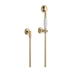 Dornbracht Schlauchbrausegarnitur Madison mit Einzelrosetten, Messing 23kt Gold... DORNBRACHT-27803361-09 4029011718571 (Abb. 1)