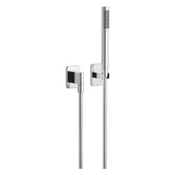 Dornbracht Schlauchbrausegarnitur Lulu mit Einzelrosetten FlowReduce Metall... DORNBRACHT-27808710-000010 4029011765308 (Abb. 1)