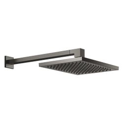 Dornbracht Regenbrause Symetrics mit Wandanbindung 300x240mm 14l/min, Dark Plat... DORNBRACHT-28761980-99 4099477504858 (Abb. 1)