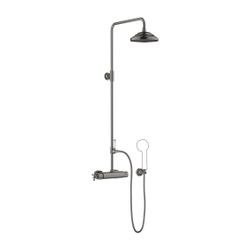 Dornbracht Shower Pipe Madison mit Brause-Thermostat ohne Handbrause, Dark Plat... DORNBRACHT-34459360-99 4029011920905 (Abb. 1)