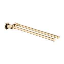 Dornbracht Handtuchhalter Madison 2-teilig schwenkbar, Messing 23kt Gold... DORNBRACHT-83210361-09 4029011719035 (Abb. 1)