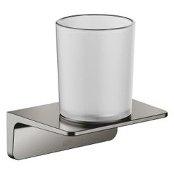 Dornbracht Glashalter, 90mm Stichmaß, Kristallglas matt, Ausladung 103mm, Dark ... DORNBRACHT-83400976-19 4099477273693 (Abb. 1)