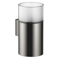 Dornbracht Glashalter Wandmodell, Kristallglas matt, Ausladung 110mm, Dark Chro... DORNBRACHT-83401979-19 4029011999284 (Abb. 1)