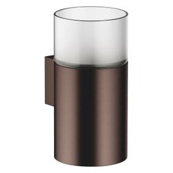 Dornbracht Glashalter Wandmodell, Kristallglas matt, Ausladung 110mm, Dark Bron... DORNBRACHT-83401979-43 4099477468068 (Abb. 1)