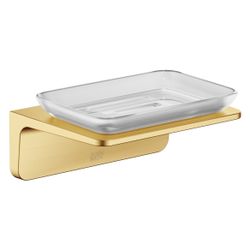 Dornbracht Seifenhalter Kristallglas matt 140x67x103mm Stichmaß 90mm, Gold gebü... DORNBRACHT-83410976-37 4099477440750 (Abb. 1)