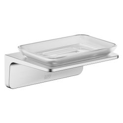 Dornbracht Seifenhalter Kristallglas matt 140x67x103mm Stichmaß 90mm, Chrom geb... DORNBRACHT-83410976-93 4099477273761 (Abb. 1)