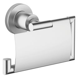 Dornbracht Papierrollenhalter Tara mit Deckel, Ausladung 77mm, Chrom gebürstet... DORNBRACHT-83510892-93 4029011948930 (Abb. 1)