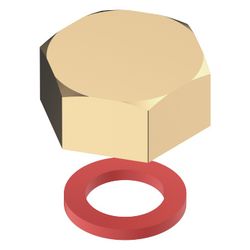 Dornbracht Stopfen mit Dichtung, 1/2", 0421020060092... DORNBRACHT-0421020060092 4029011331954 (Abb. 1)