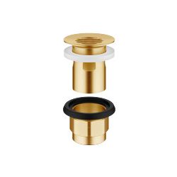 Dornbracht Siebventil für Becken mit Überlauf G 1 1/4", Messing gebürstet 23kt ... DORNBRACHT-10105970-28 4029011896316 (Abb. 1)