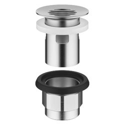 Dornbracht Siebventil für Becken mit Überlauf G 1 1/4", Chrom gebürstet... DORNBRACHT-10105970-93 4029011943201 (Abb. 1)