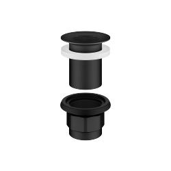 Dornbracht Siebventil für Becken ohne Überlauf G 1 1/4", Schwarz matt... DORNBRACHT-10110970-33 4029011530432 (Abb. 1)