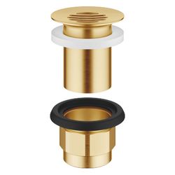 Dornbracht Siebventil für Becken ohne Überlauf G 1 1/4", Gold gebürstet PVD... DORNBRACHT-10110970-37 4099477431567 (Abb. 1)