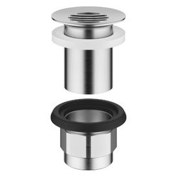 Dornbracht Siebventil für Becken ohne Überlauf G 1 1/4", Chrom gebürstet... DORNBRACHT-10110970-93 4029011943218 (Abb. 1)
